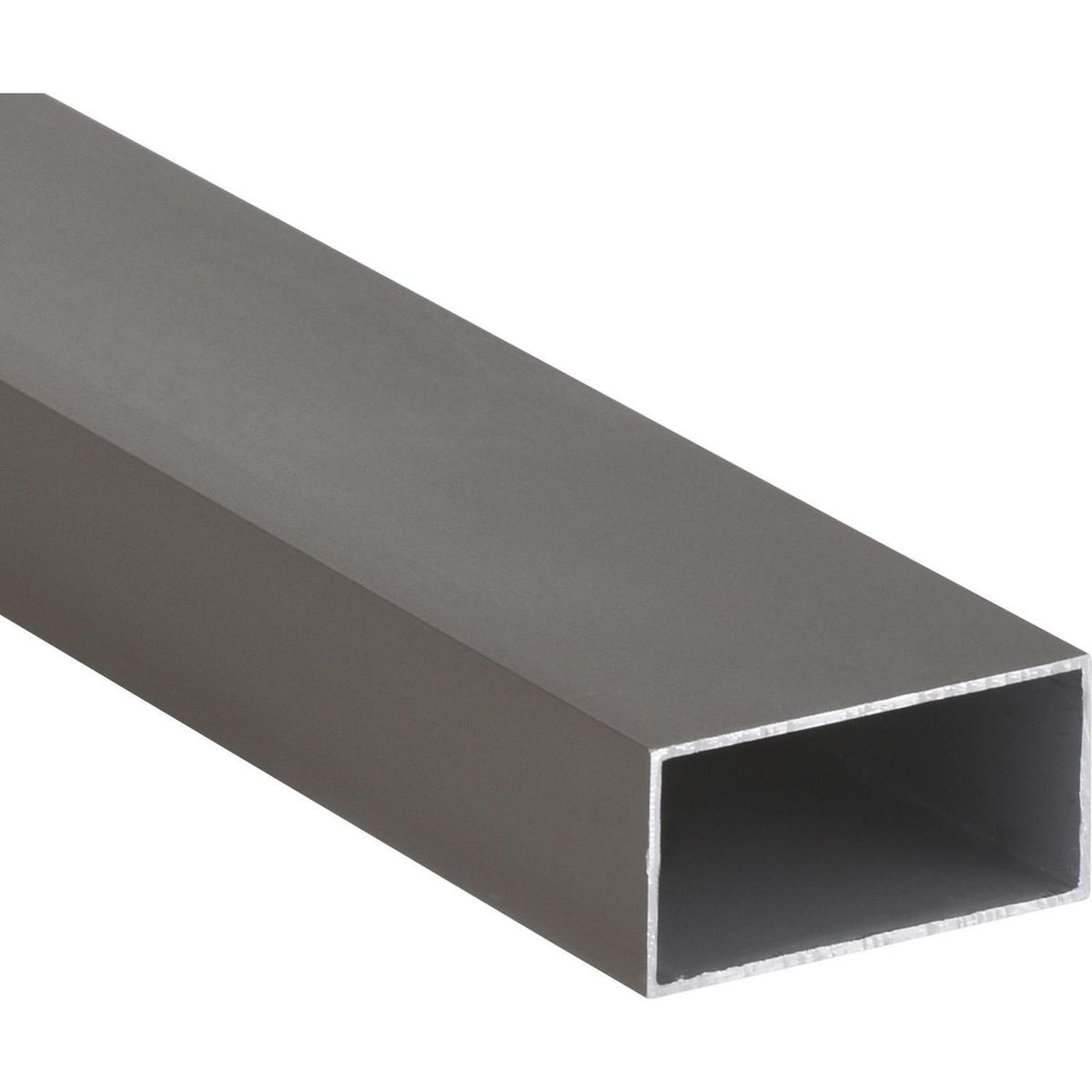 SUPERFIL - Perfil Tubular Gris 6 unidades Aluminio 40x80x1 mm 3 m