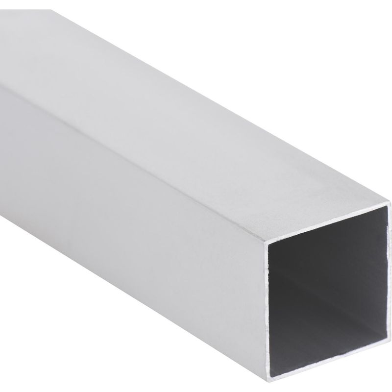 SUPERFIL - Perfil Tubular Gris 6 unidades Aluminio 50x50x1,1 mm 6 m
