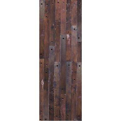 Puerta Exterior Madera de lenga 80x200 cm Duelas Burdeos Natural