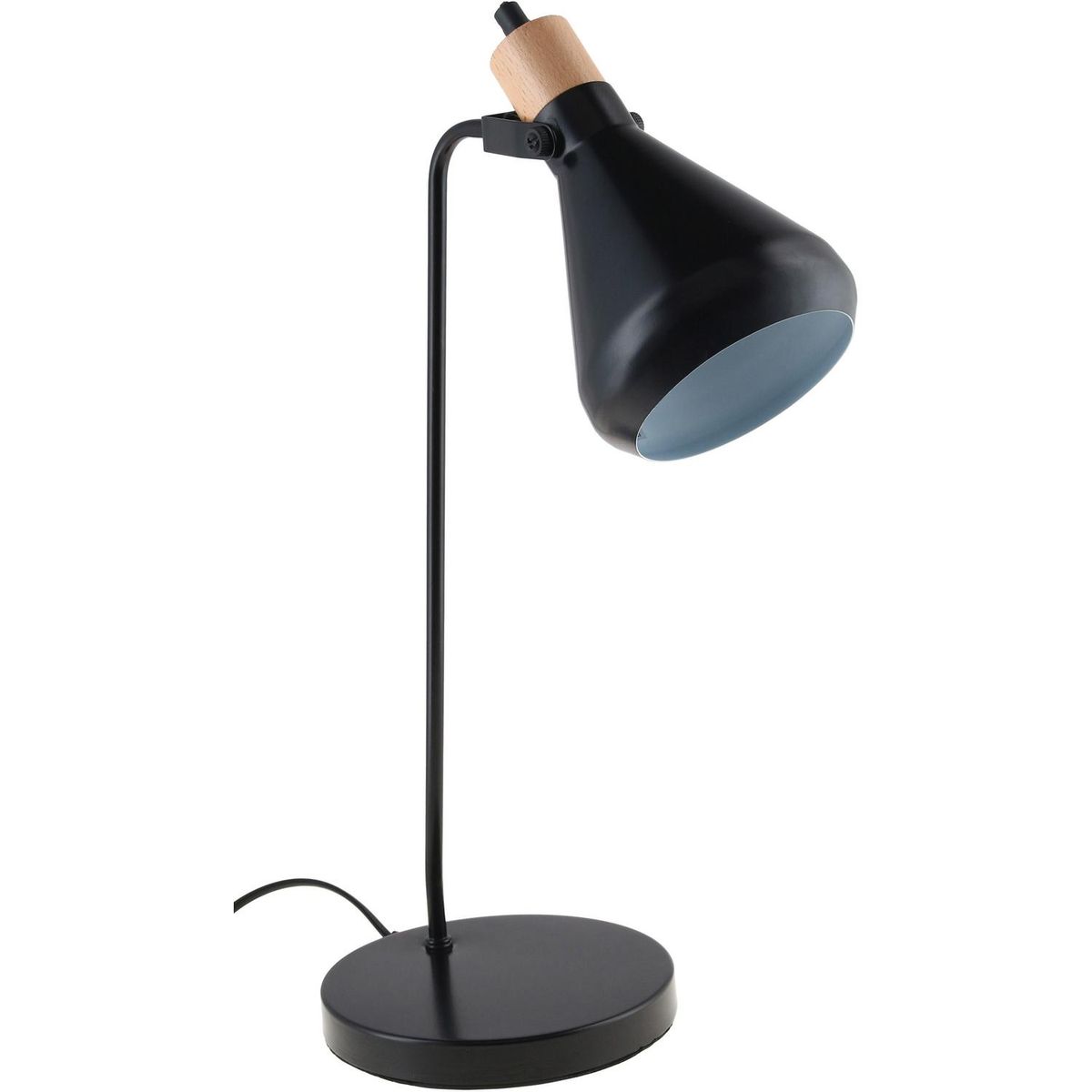 JUST HOME COLLECTION - Lámpara Escritorio Juno Negro 19x57 cm