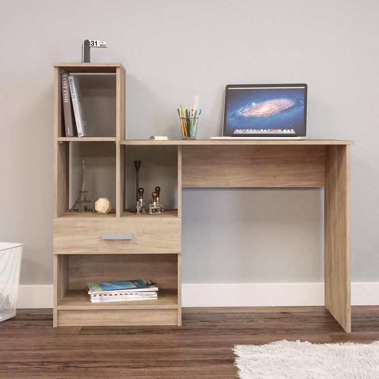 VEKKAHOME Escritorio 120x45x107 cm Beige