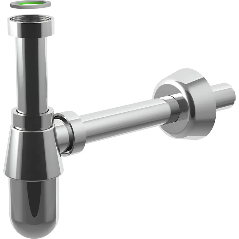 Sifón Lavatorio Plástico Cromado 1 1/4 32x250 mm