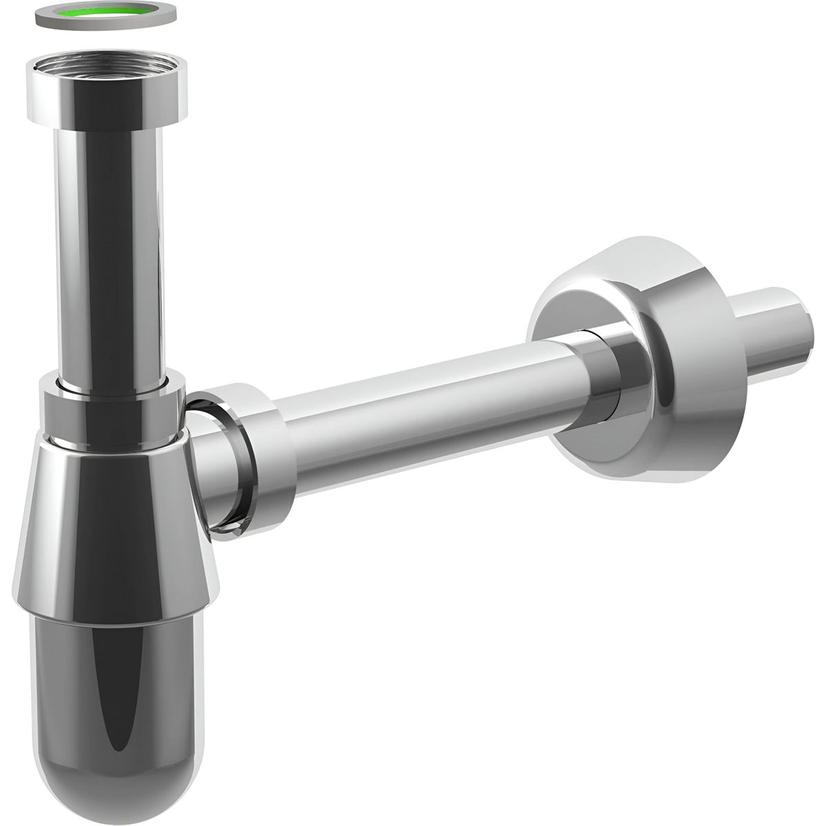 BONOMINI - Sifón Lavatorio Plástico Cromado 1 1/4 32x250 mm