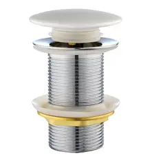 CORSOVALV - Desagüe Pop-Up 1 1/4" Tapón Loza Blanco sin Rebalse