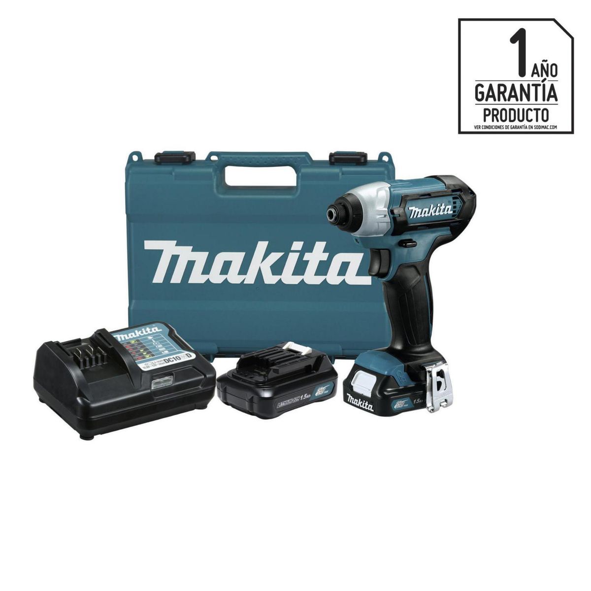 MAKITA - Atornillador de impacto inalámbrico 12V + 2 baterías