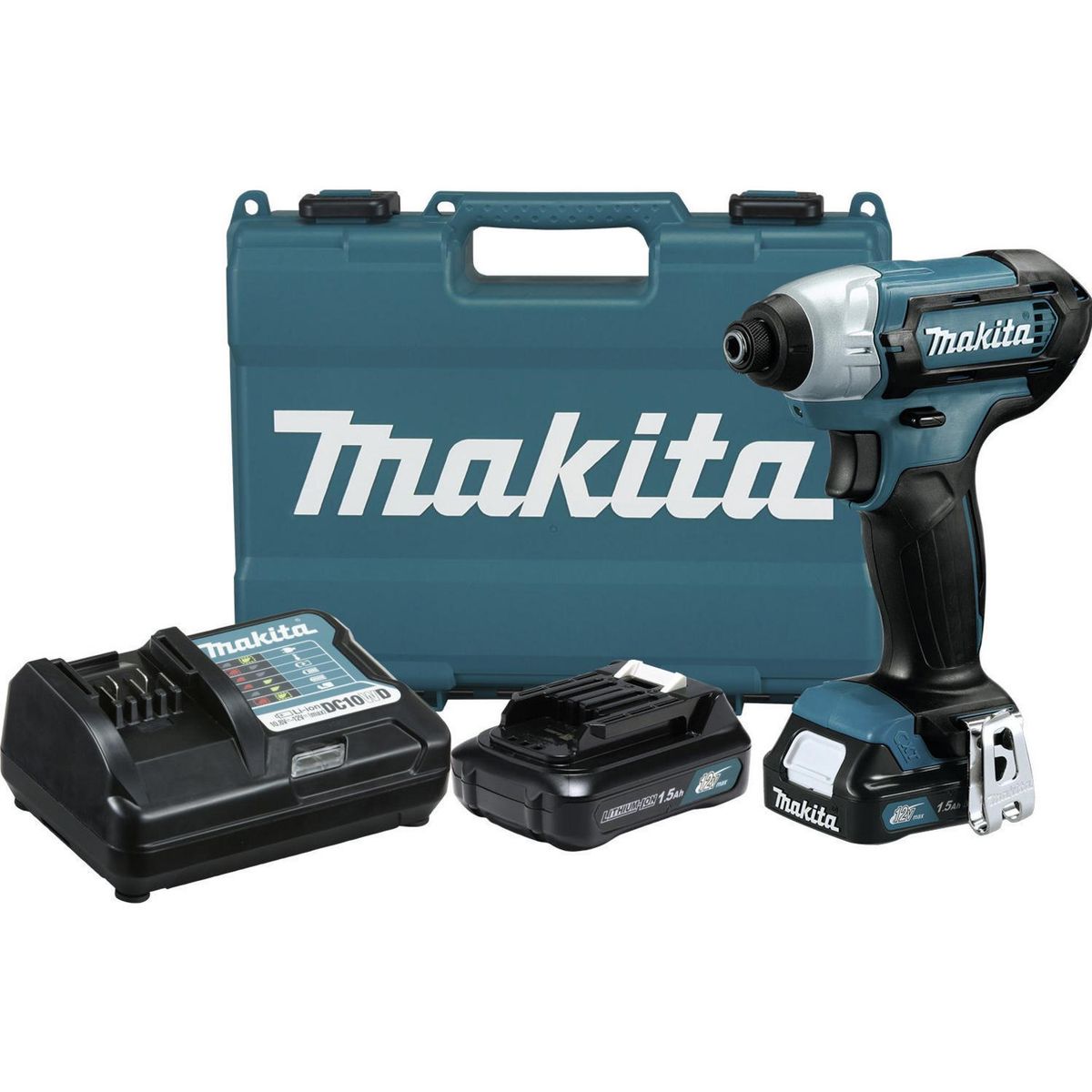 MAKITA - Atornillador de impacto inalámbrico 12V + 2 baterías