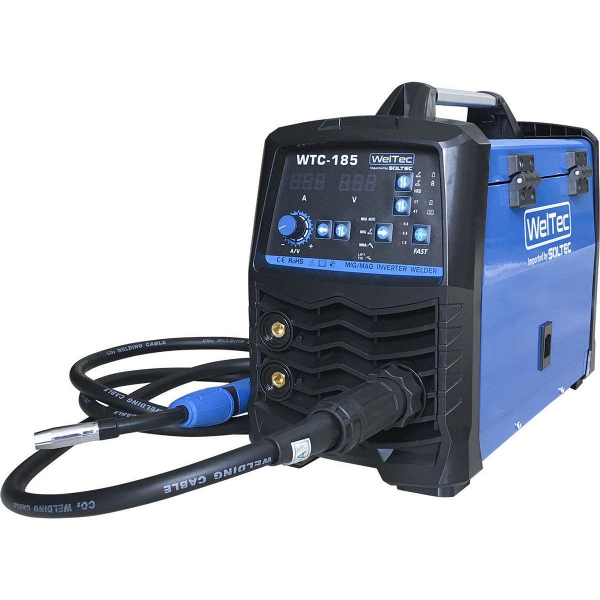 WELTEC - Soldadora arco manual,TIG y MIG 185 A