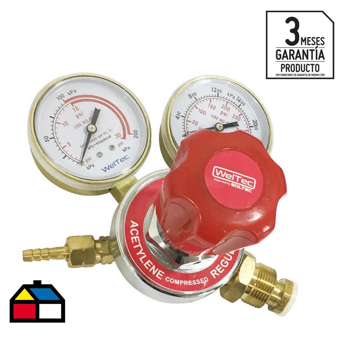 WELTEC - Regulador Acetileno 510 Ta