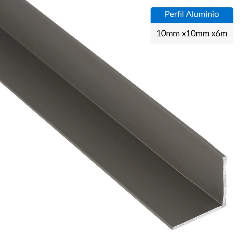 SUPERFIL Pack Ángulo 6 Unidades Gris Aluminio 10x10x1 mm 6 m ...