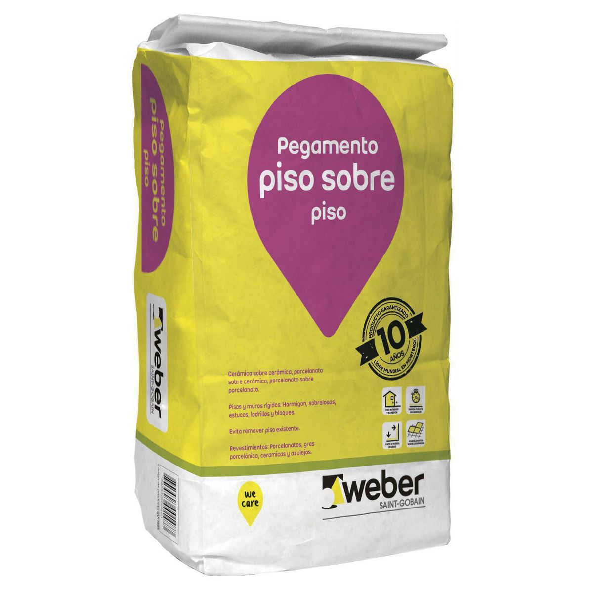 WEBER - Adhesivo Cerámico Piso Superficie Rígido 25 kg