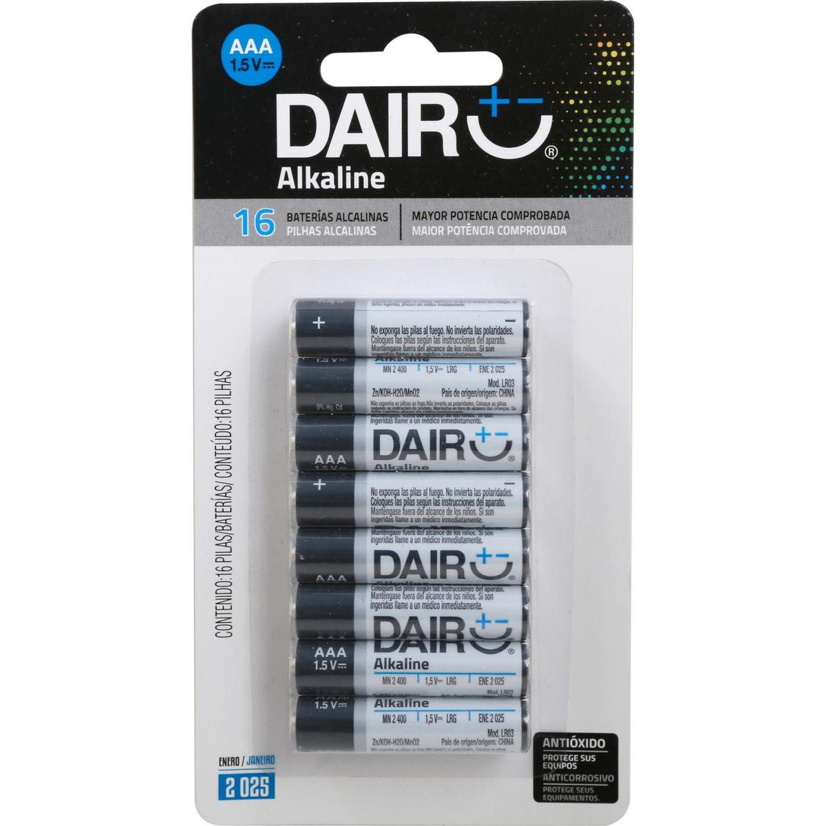 DAIRU - Pila alcalina AAAx16