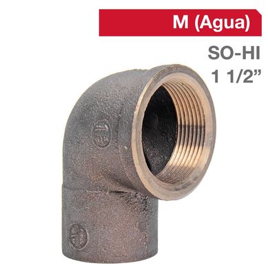 Codo Bronce SO/HI 1 1/2