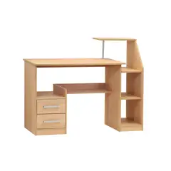 MOBIKIT - Escritorio Bilbao color café 120x50x98, cm 2 cajones