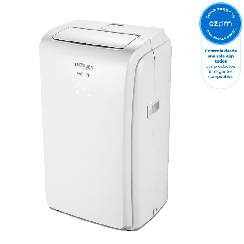 THORBEN - Aire acondicionado portátil 9000 BTU blanco
