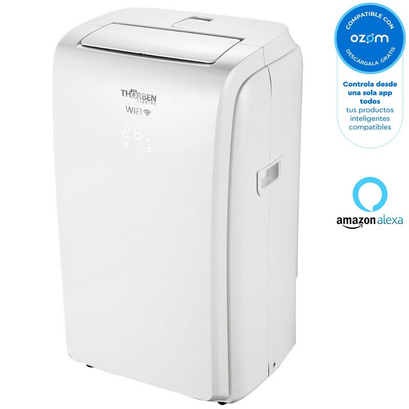 THORBEN - Aire acondicionado portátil 12000 BTU blanco