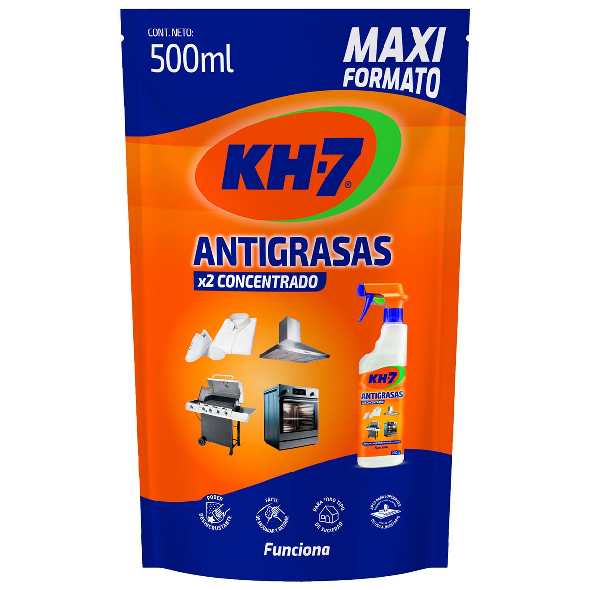 Antigrasa cocina doypack 500 ml, marca KH 7 - Foto 2