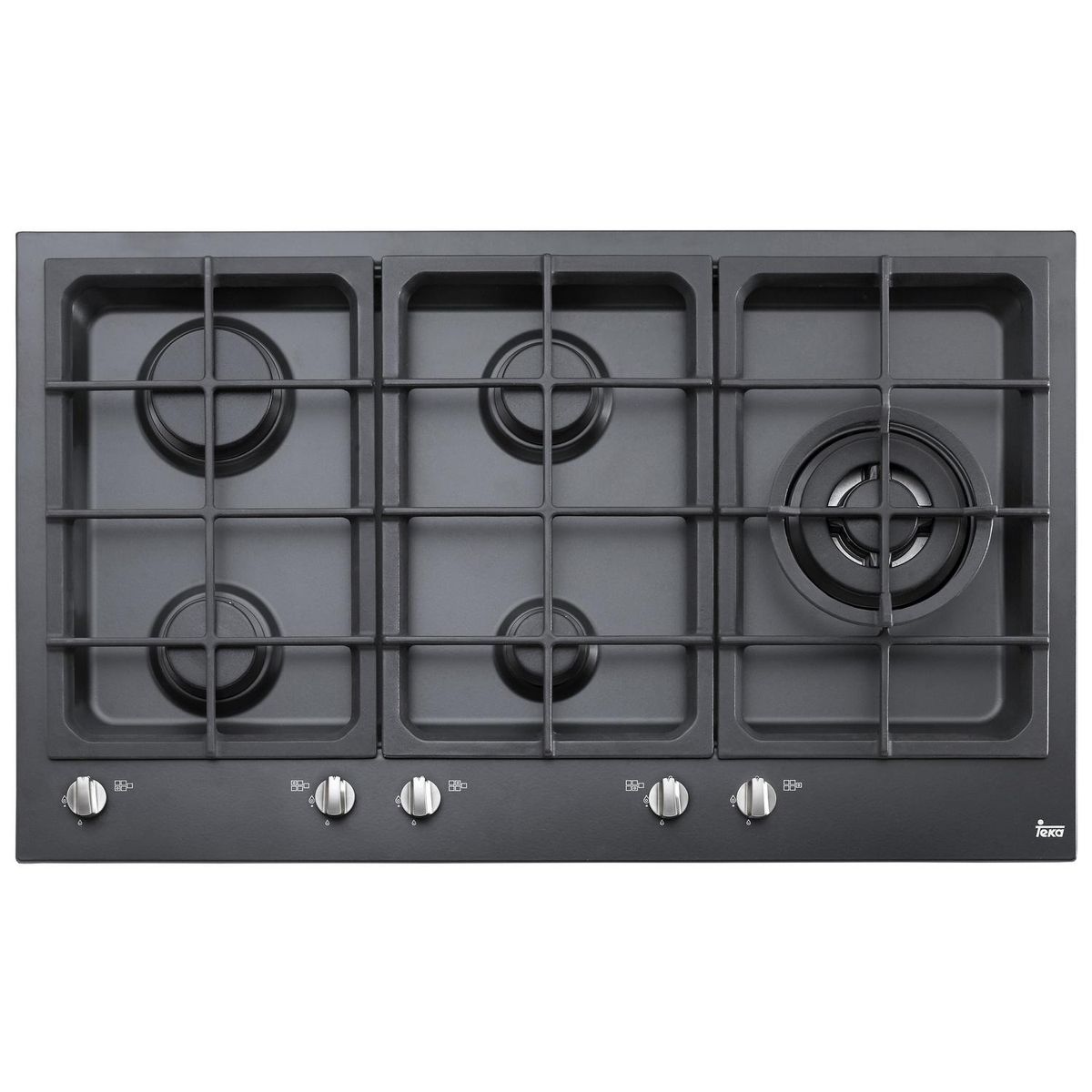 TEKA - Encimera Gas Licuado 5 Platos Negro EW-90 5G