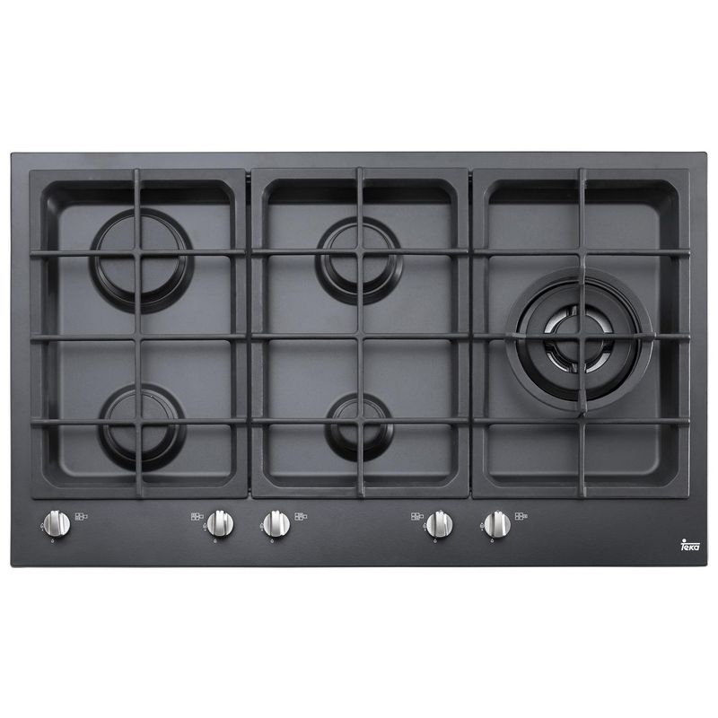 TEKA - Encimera Gas 5 Platos Negro EW-90 5G