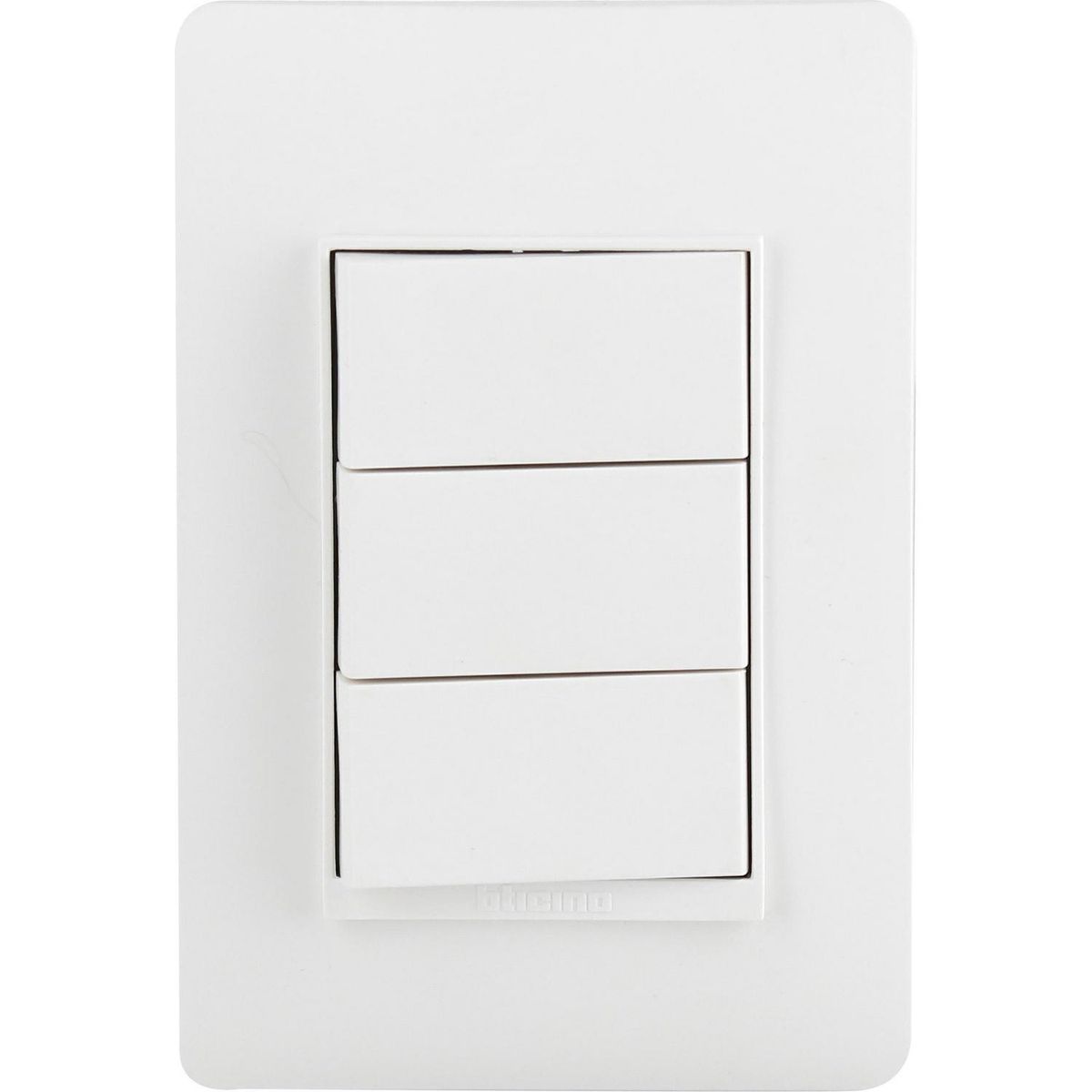 BTICINO - Interruptor conmutador triple 9/24 10 A Luzica Blanco