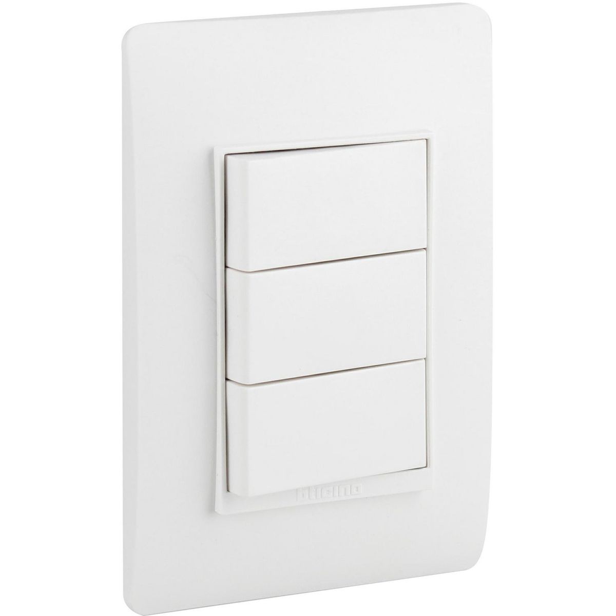 BTICINO - Interruptor conmutador triple 9/24 10 A Luzica Blanco