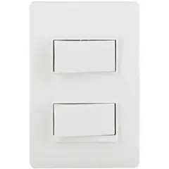 BTICINO - Interruptor doble (9/15) 10 A Blanco