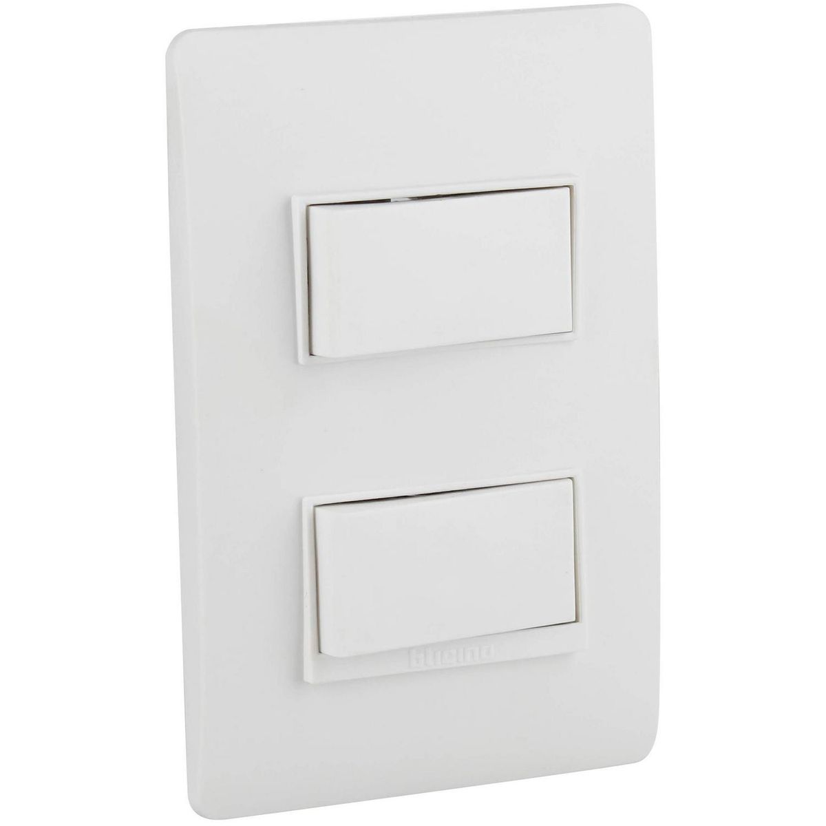 BTICINO - Interruptor doble (9/15) 10 A Blanco