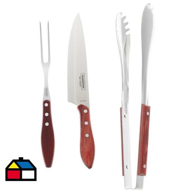 Juego para asado 3 piezas polywood