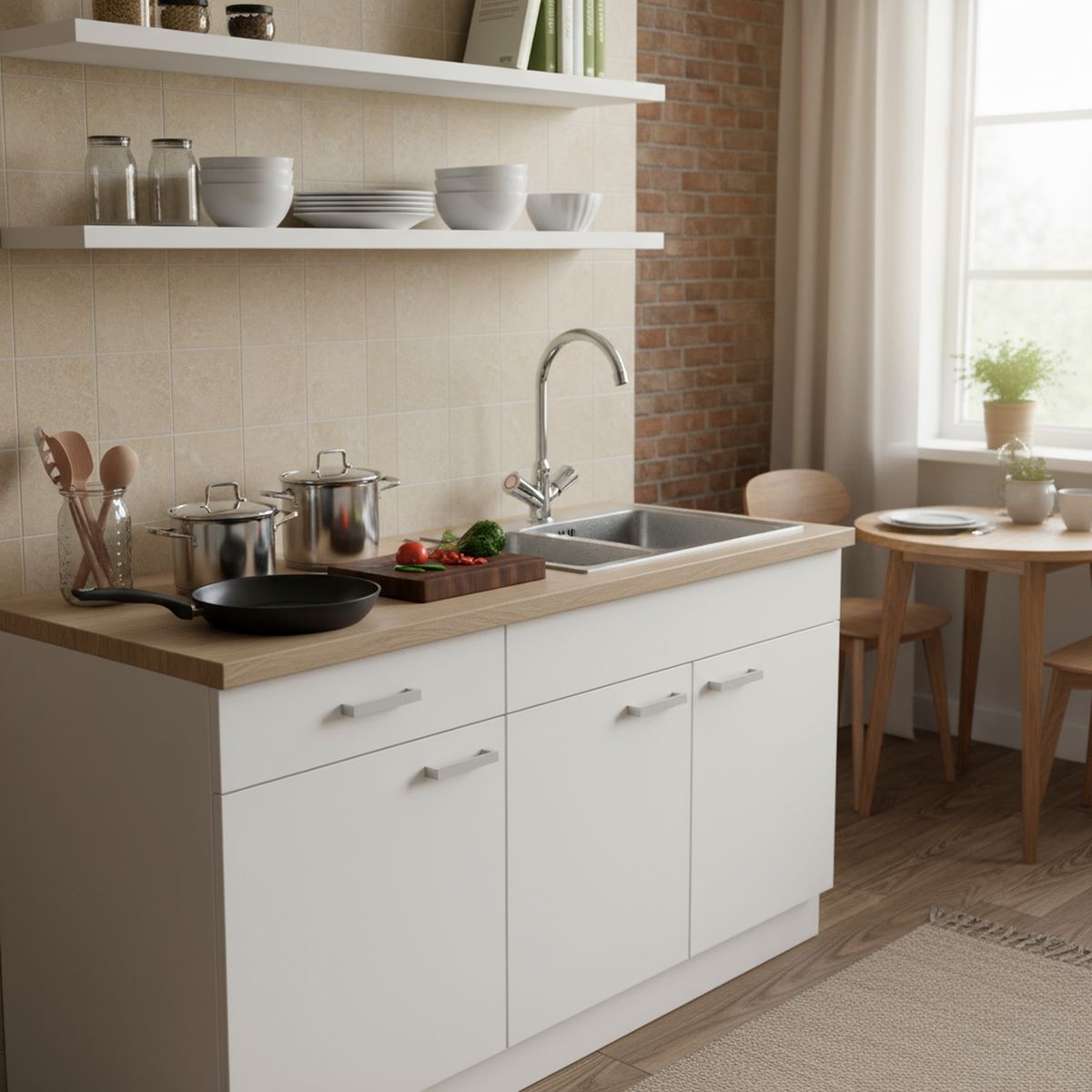 STRETTO - Monoblock para Lavaplatos Maranello Cromado