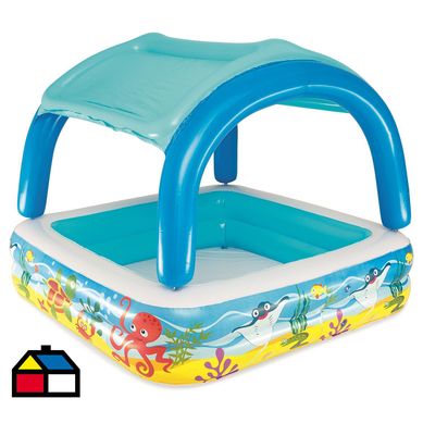 Piscina inflable play pool con parasol