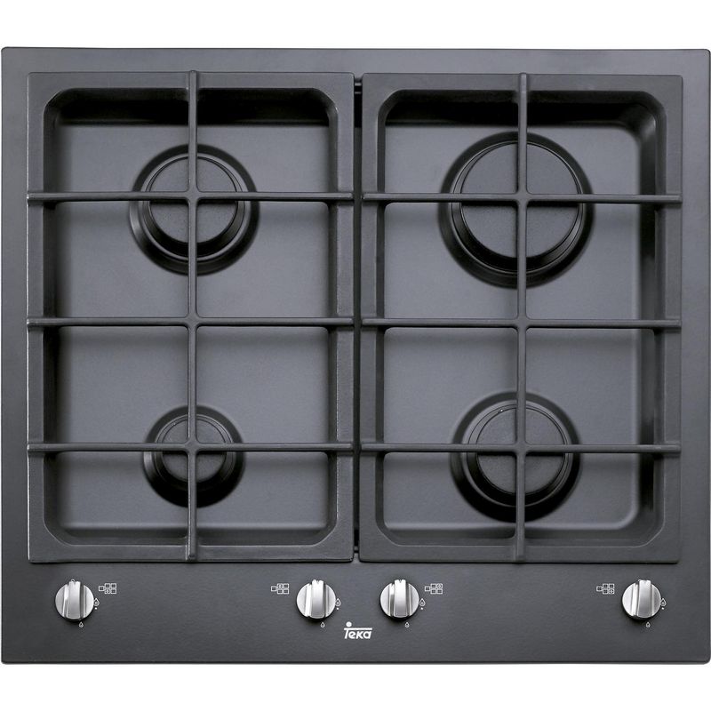 TEKA - Encimera Gas 4 Platos Negro EW-60 4G