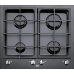 TEKA - Encimera Gas 4 Platos Negro EW-60 4G