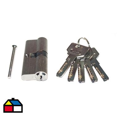 Cilindro multipunto seguridad niquel satin 5 llaves