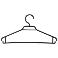 Set 15 colgadores plásticos negro