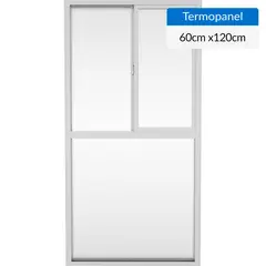 WINTEC - Ventana termopanel PVC 60x120 cm blanco corredera