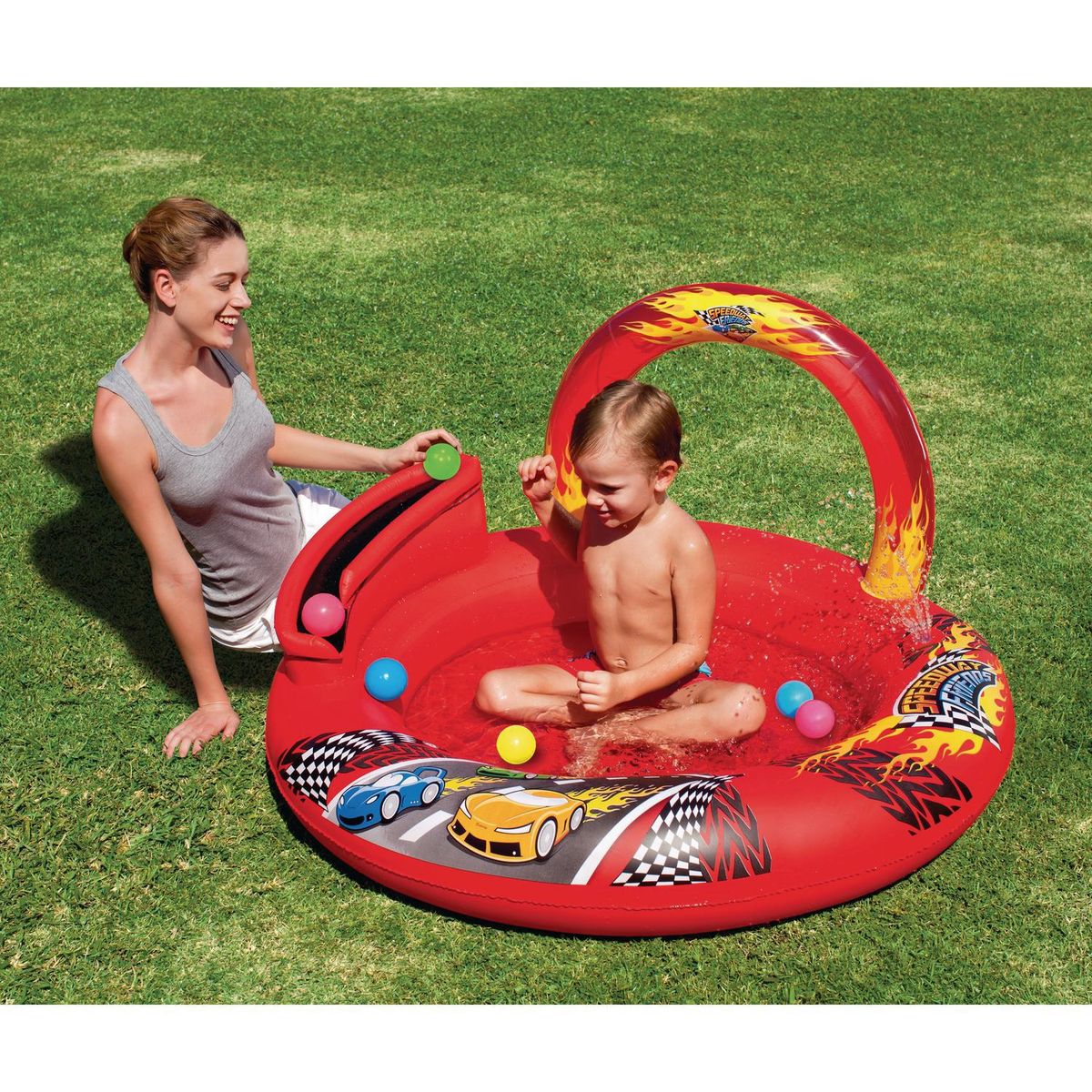 BESTWAY - Piscina inflable auto para niño