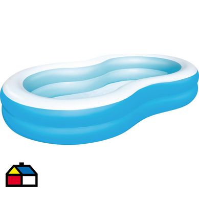Piscina inflable laguna azul