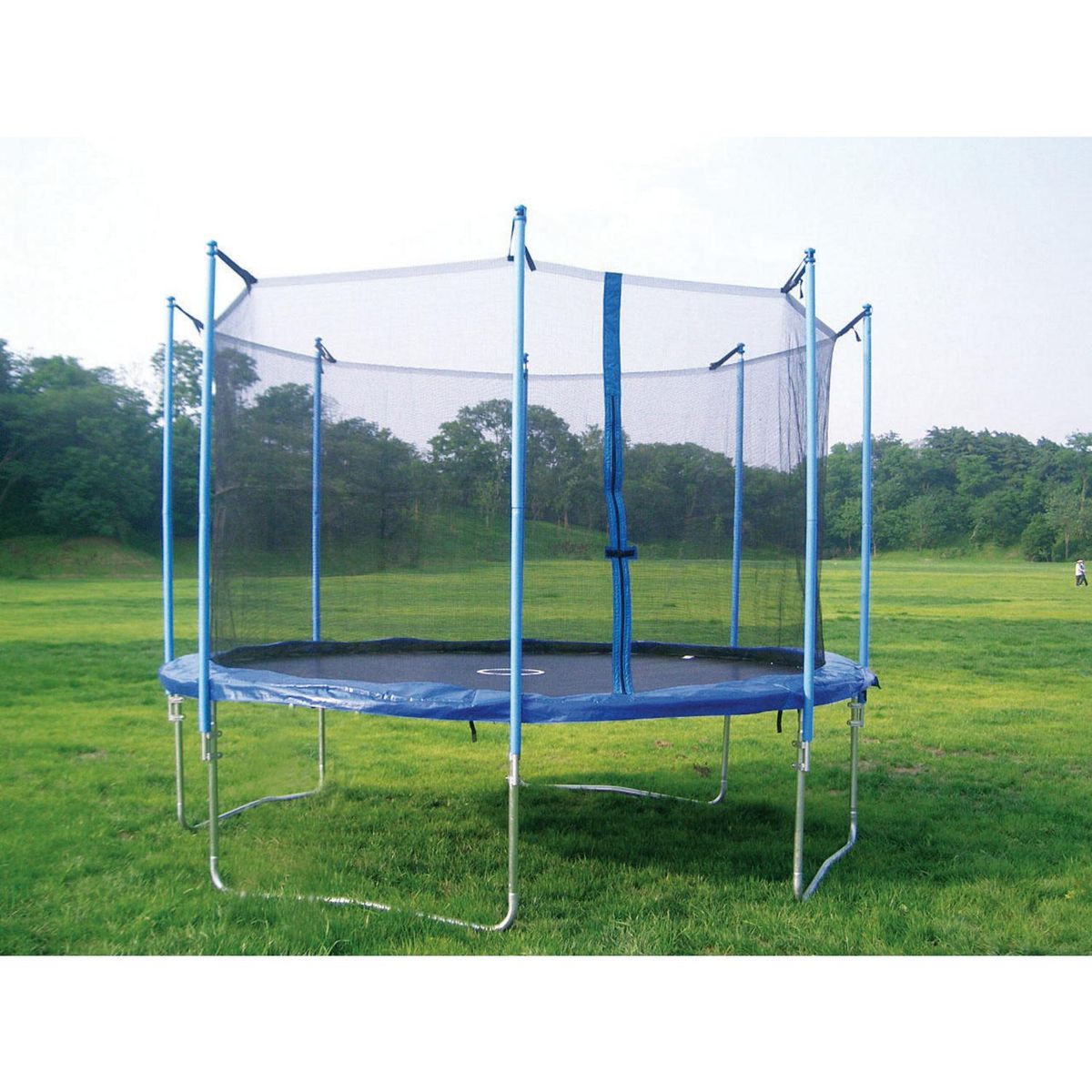 GAME POWER - Cama Elástica y Malla Protección 366x280x366 cm Azul