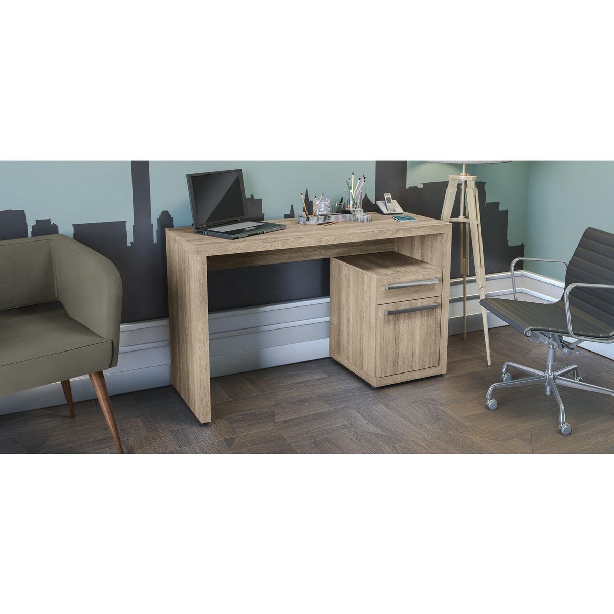 YARDAS - Escritorio mod S970 nogal