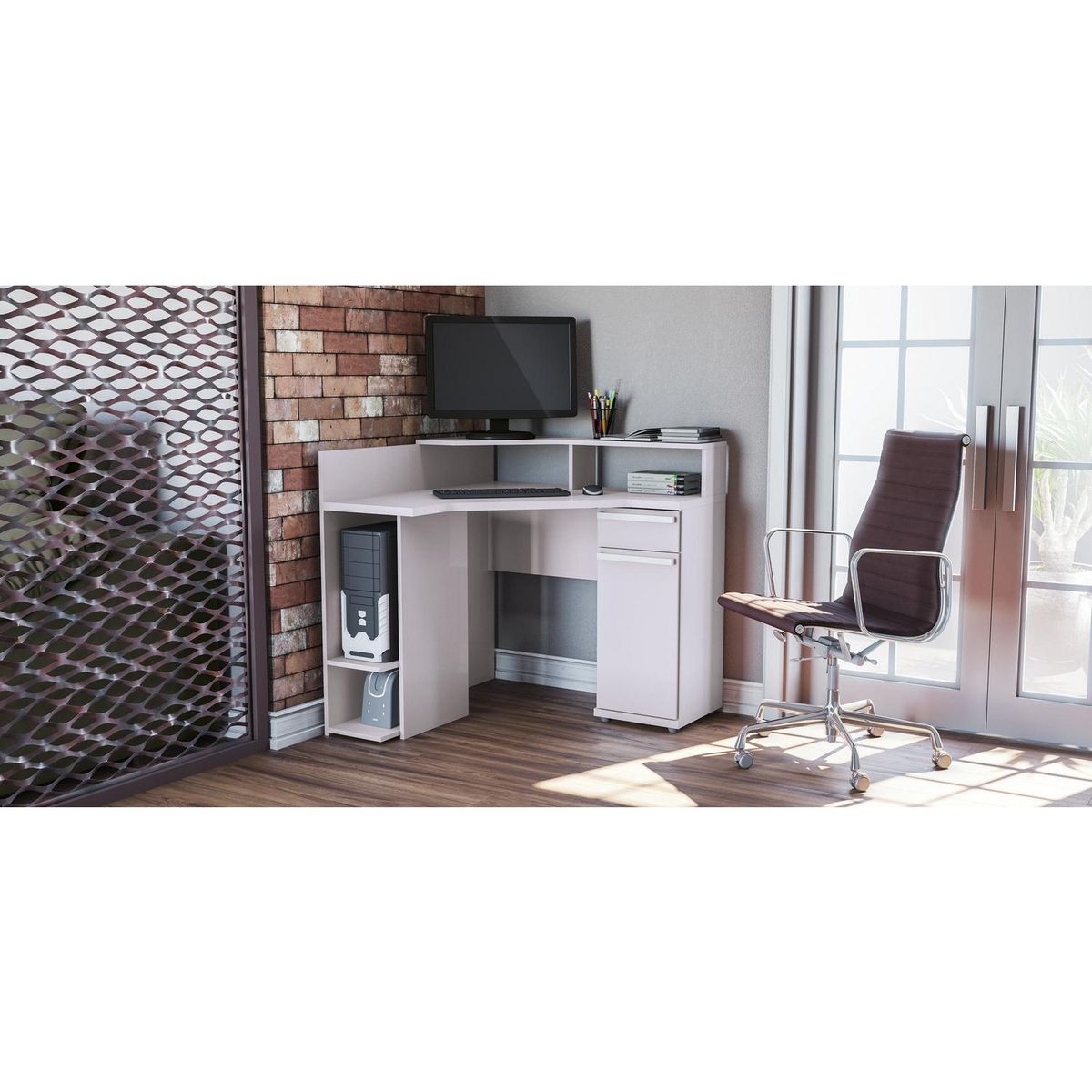 YARDAS - Escritorio mod S975 blanco