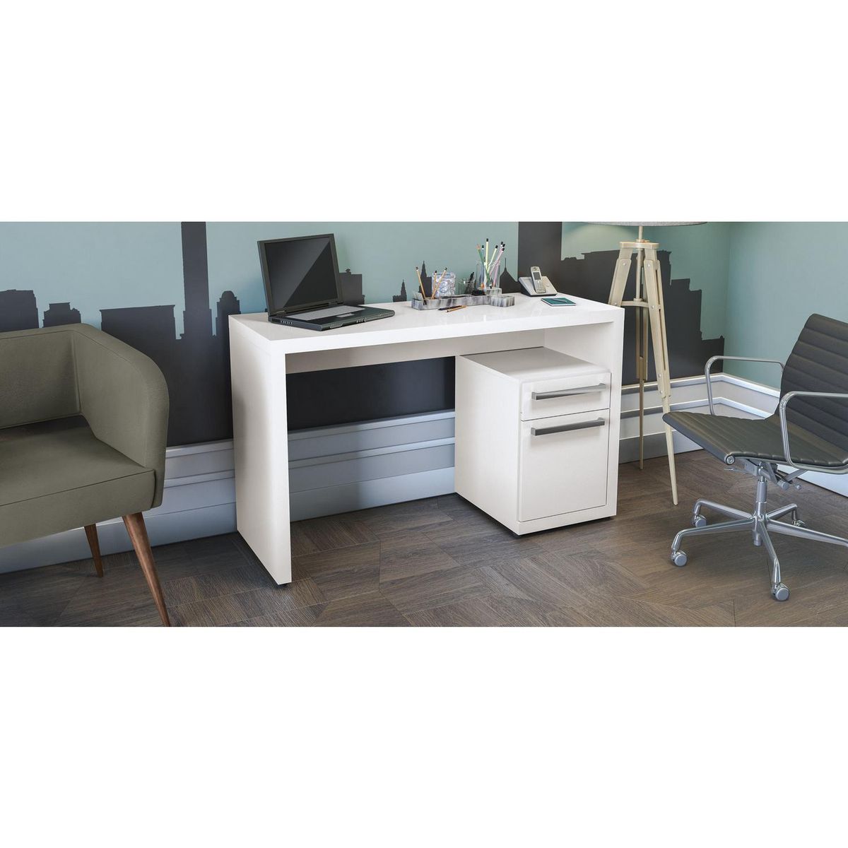 YARDAS - Escritorio mod S970 blanco