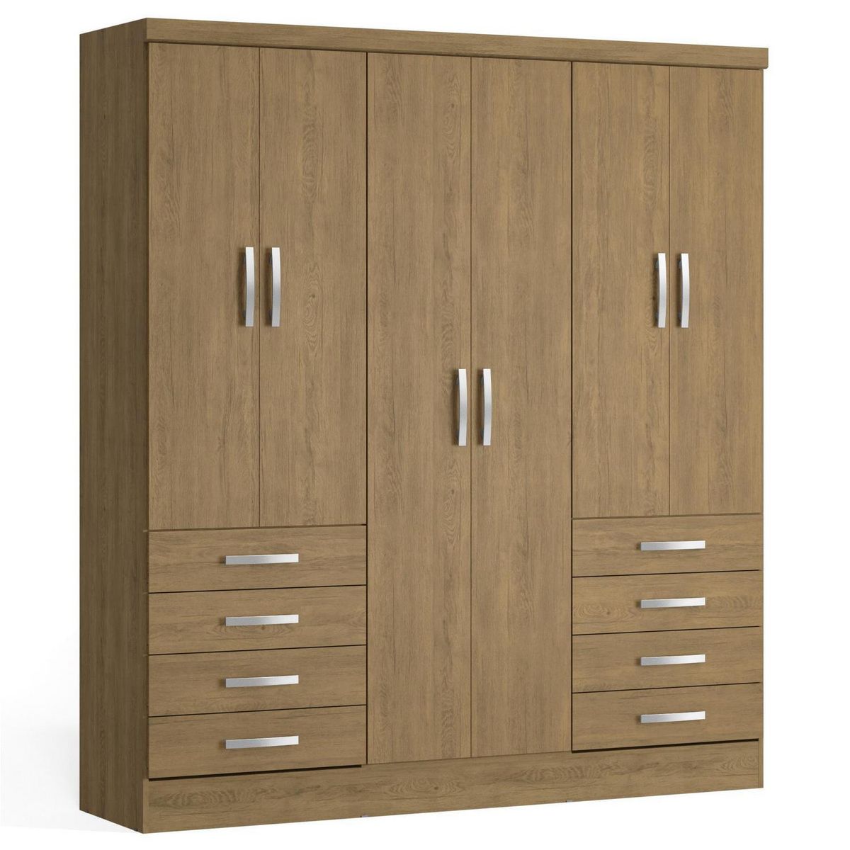 YARDAS - Clóset 6 Puerta(s) 180x201x47 cm Teca