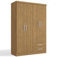 Clóset 4 Puerta(s) 2 Cajón(es) 2 Repisa(s) 121x180x47 cm Teca