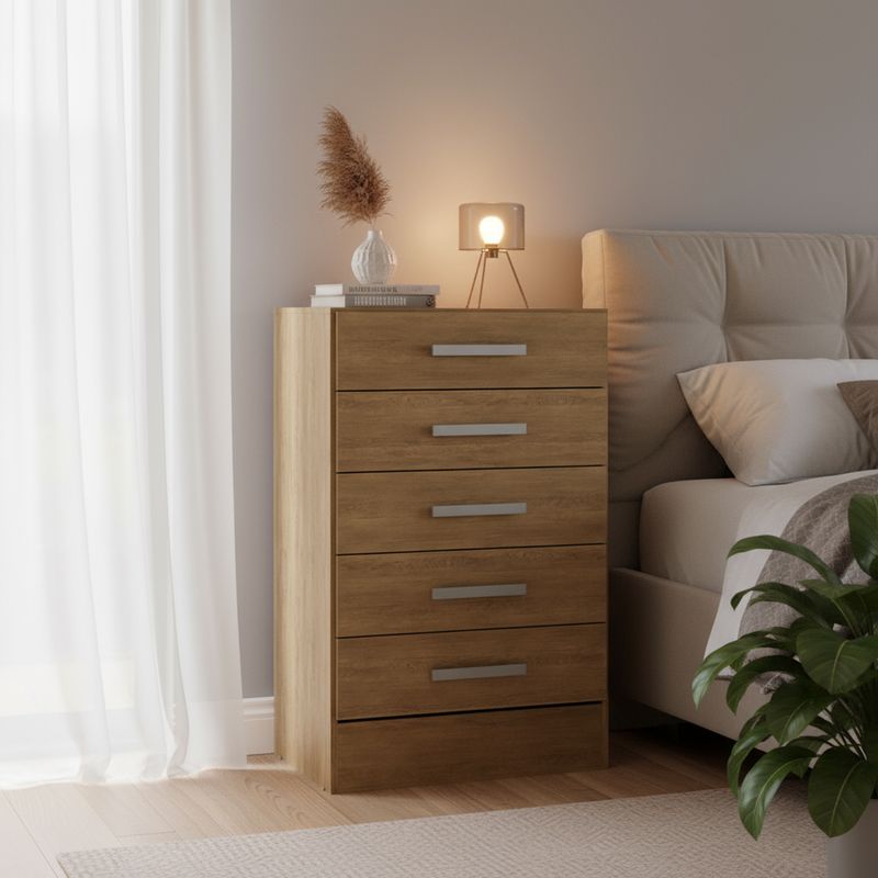 YARDAS - Cómoda 5 Cajón(es) S215 62x91x40 cm Teca