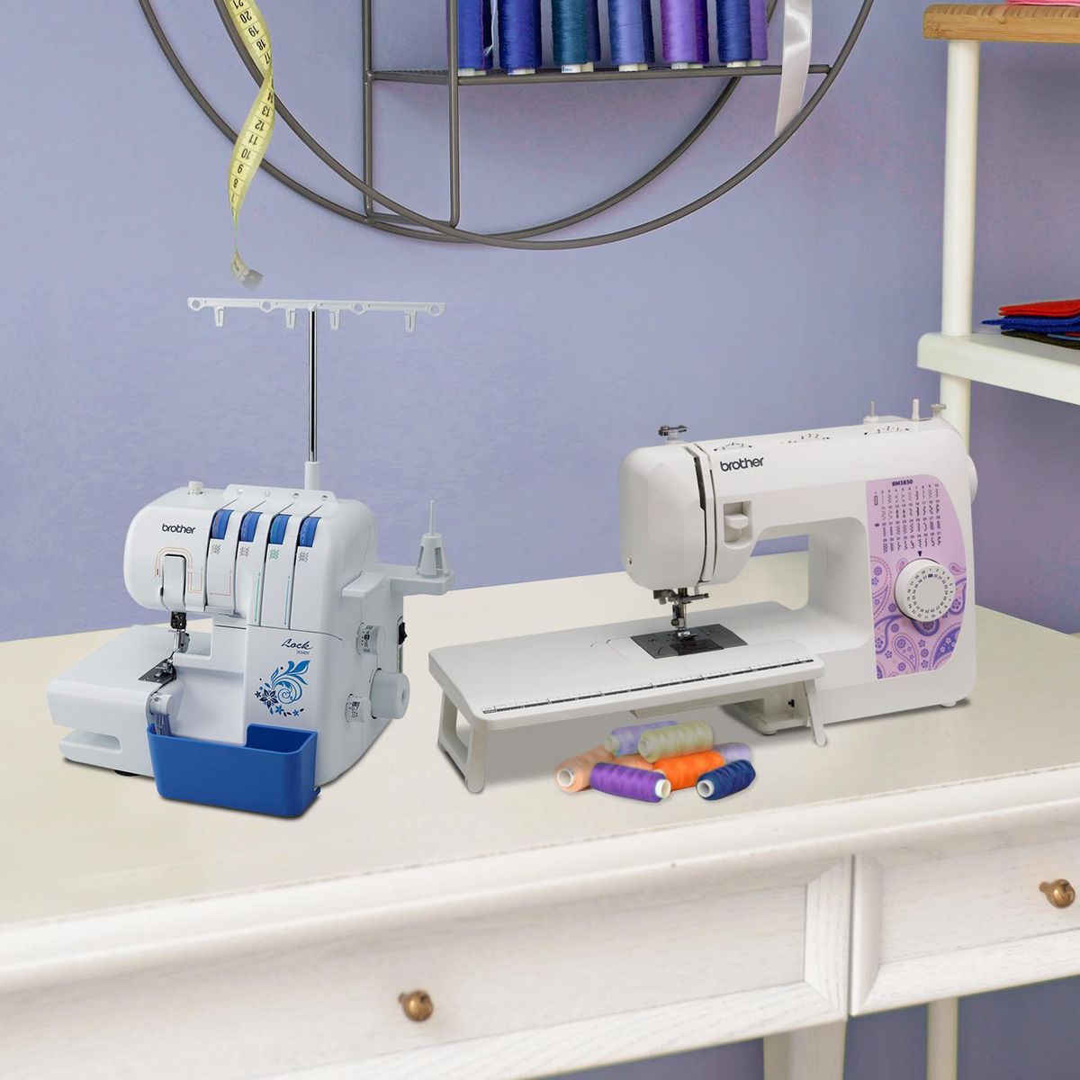 BROTHER - Combo Overlock + Máquina de coser mecánica