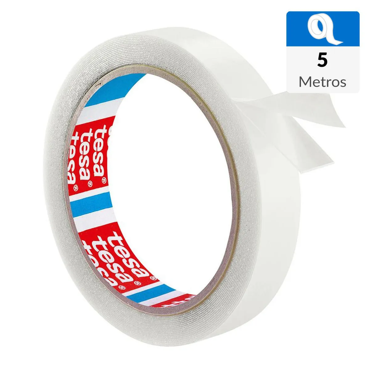 TESA - Cinta doble contacto 5mx19mm transparentes y vidrio 20 kg/m
