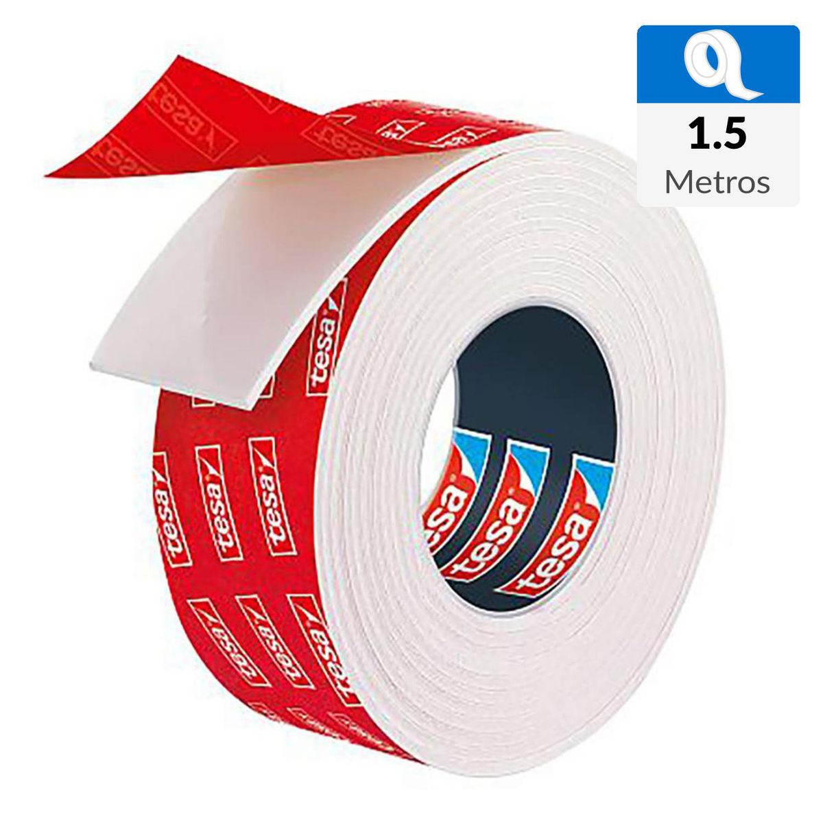 TESA - Cinta doble contacto 1,5mx19mm extra resistente para azulejos 100 kg/m