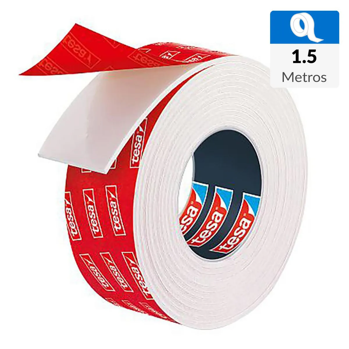 TESA - Cinta doble contacto 1,5mx19mm extra resistente para azulejos 100 kg/m