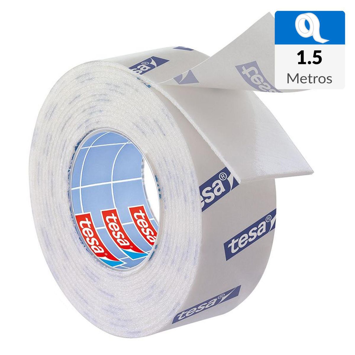 TESA - Cinta doble contacto resistente a la humedad 1,5mx19mm para azulejos