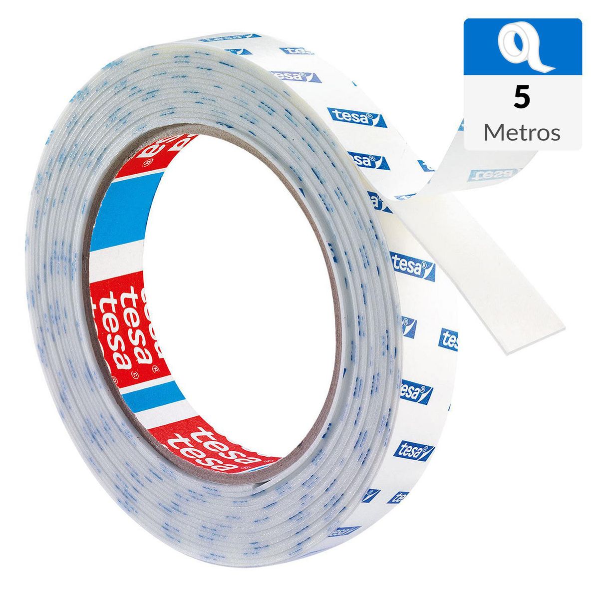 TESA - Cinta doble contacto resistente a la humedad 5mx19mm para azulejos