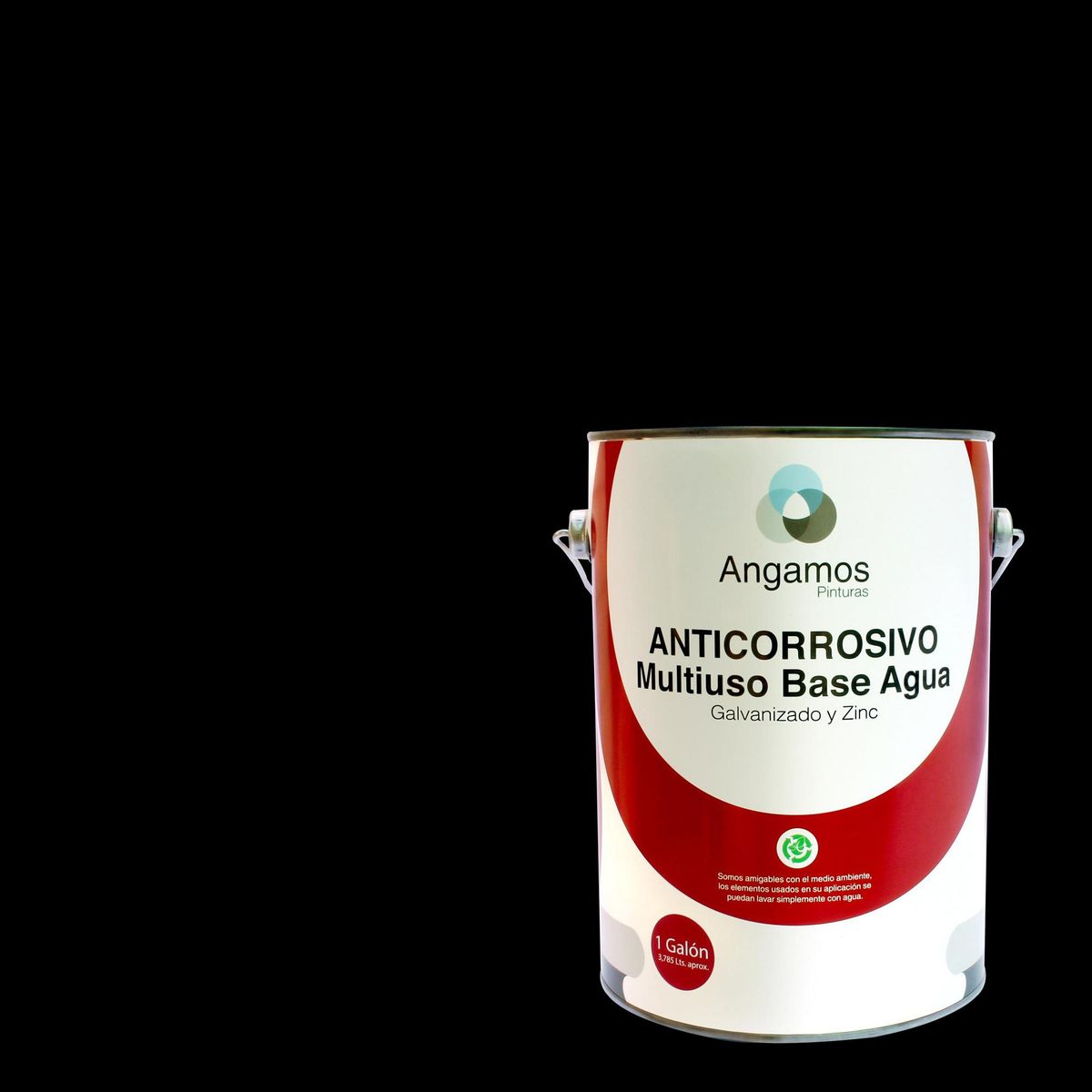 PINTURAS ANGAMOS - Anticorrosivo Base Agua Lata 0.25 galón(es) Mate Negro